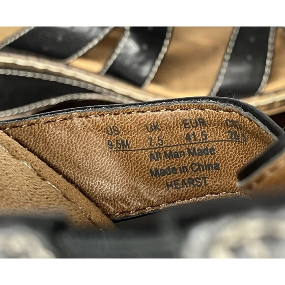 Natural Soul by Naturalizer Sandals 9.5 M Black Comfort Shoes Boho Medallion - Picture 3 of 11